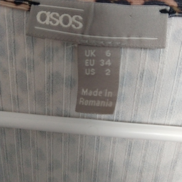 ASOS Button Through Rib Tea Dress - Picture 4 of 4